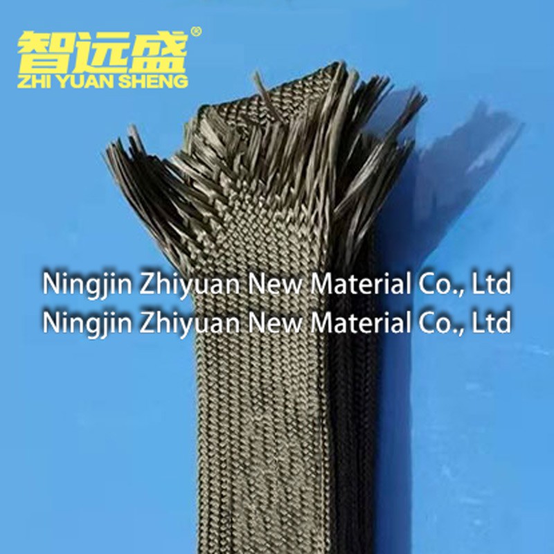 Texturized Basalt Fiber Braided Sleeve Texturized Basalt Fiber Braided Sleeve